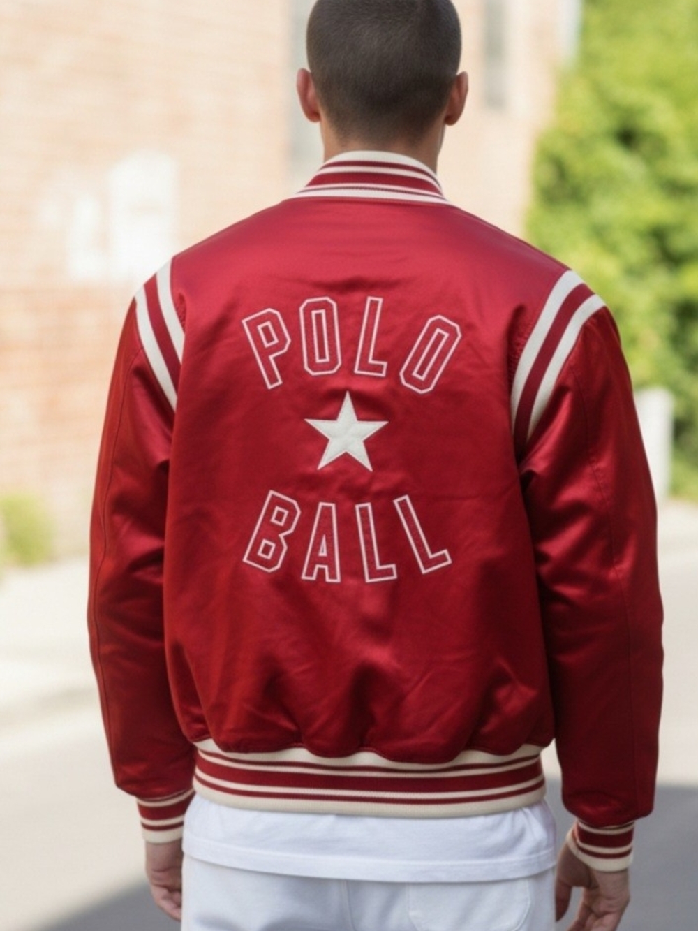 NWT Men's Polo Ralph Lauren "Polo Ball" Satin Rally Jacket Size L